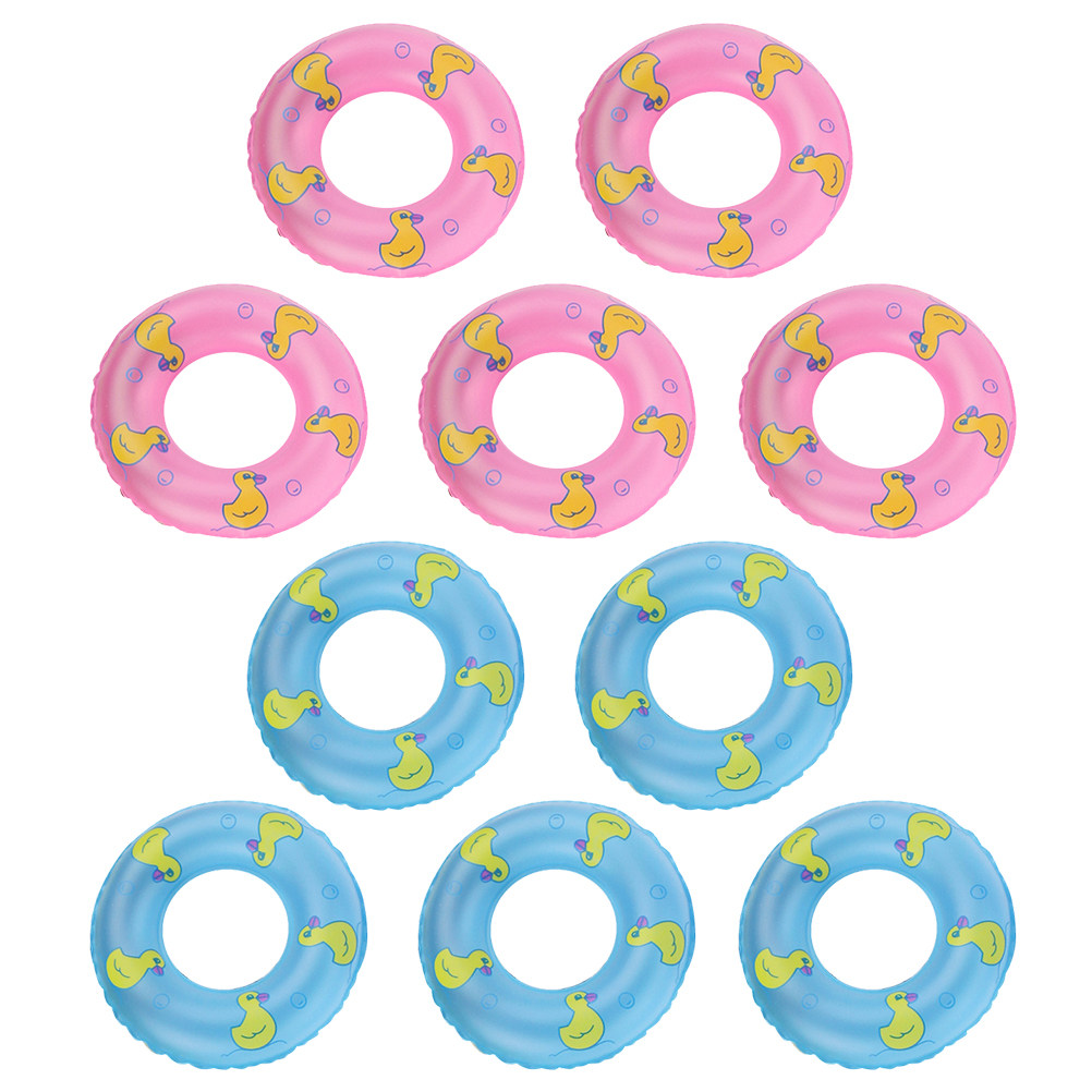10Pcs Kids Swimming Ring Set P - Pool Float Ring Inflatable 评论和价格