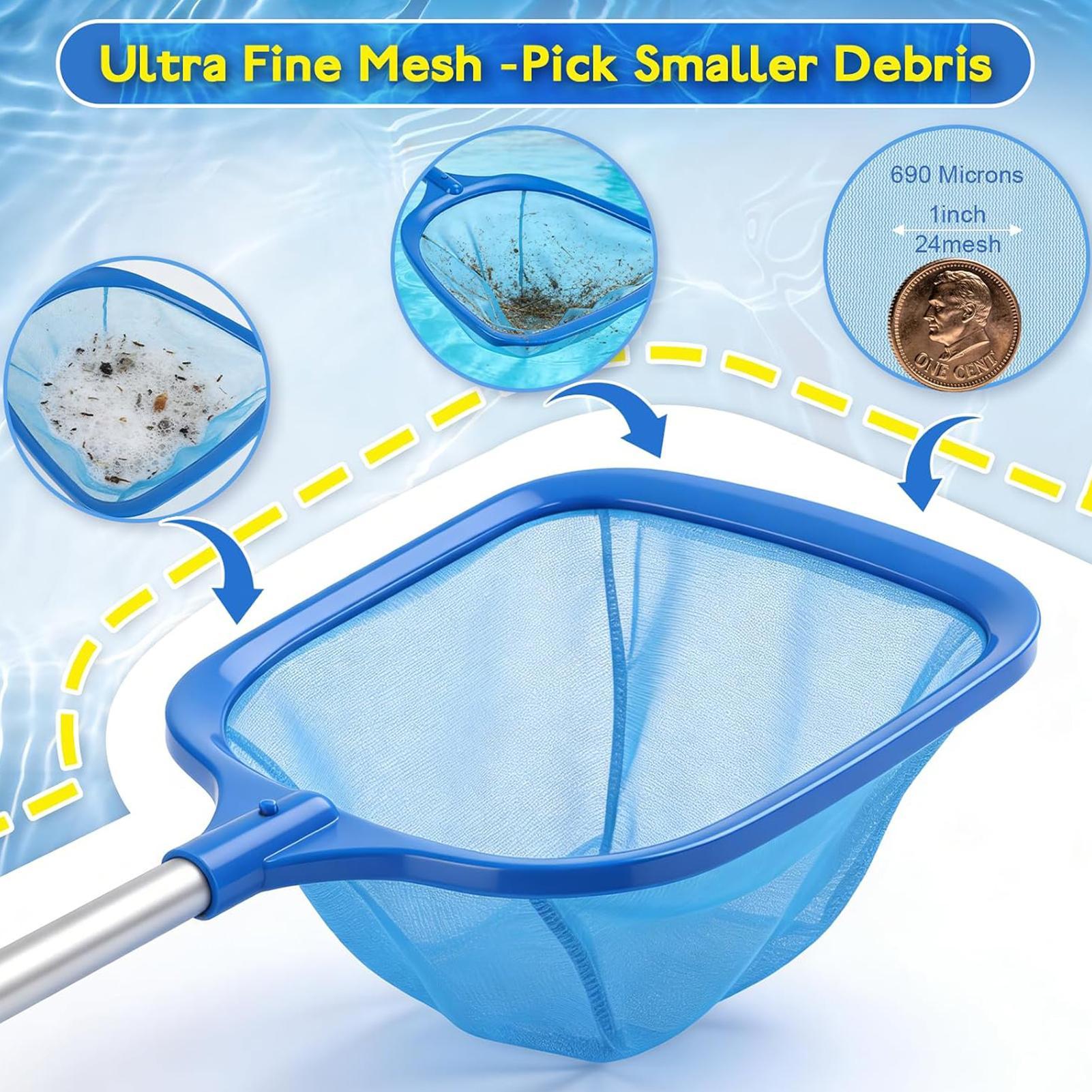 Pool Net Skimmer Water Mesh Fi - Pool Skimmer Net 评论和价格