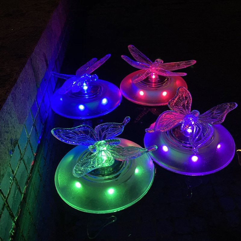 Outdoor Solar Multi-color Floa - Pool Light Solar Rechargeable 评论和价格