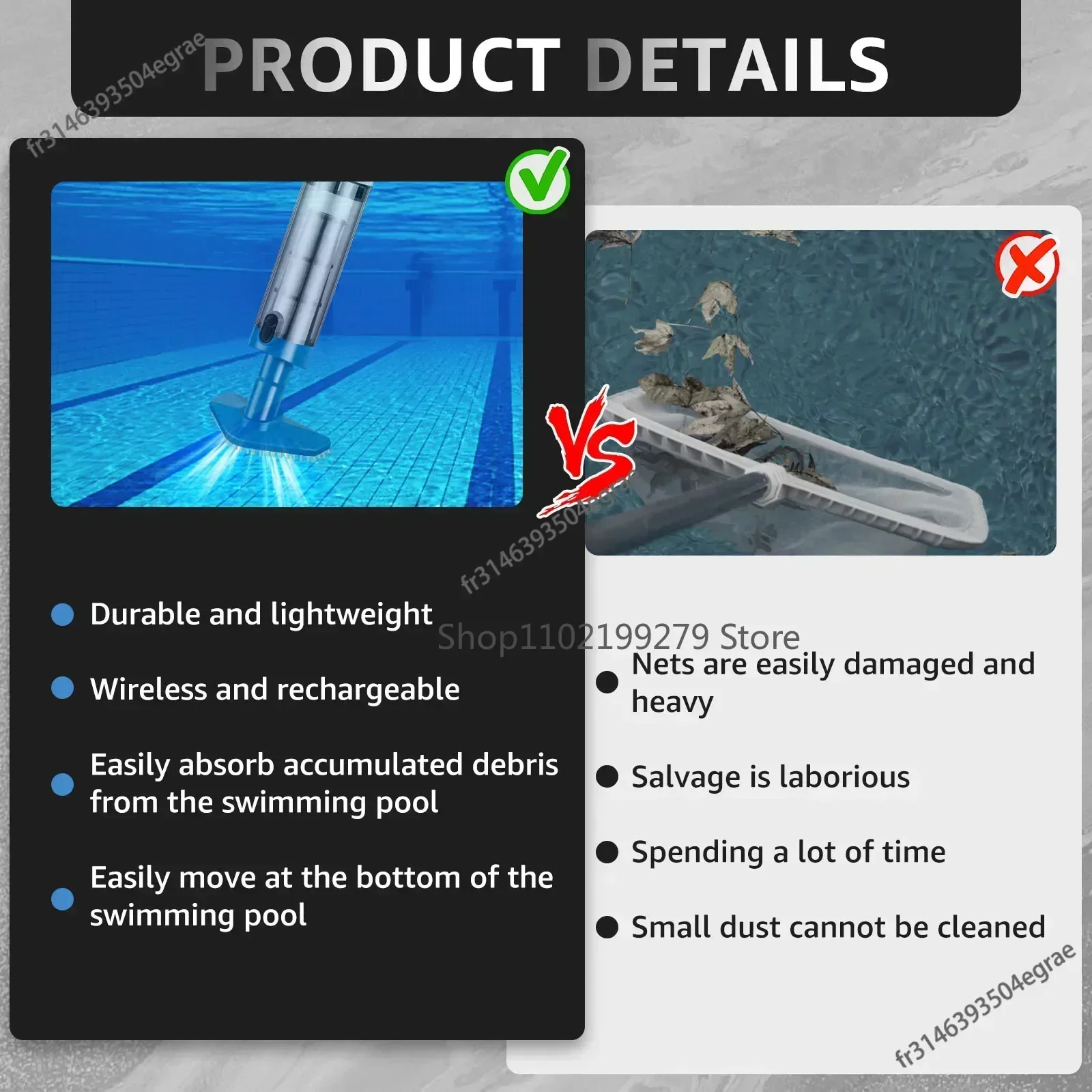 Rechargeable Portable Handheld - Pool Vacuum Manual 评论和价格