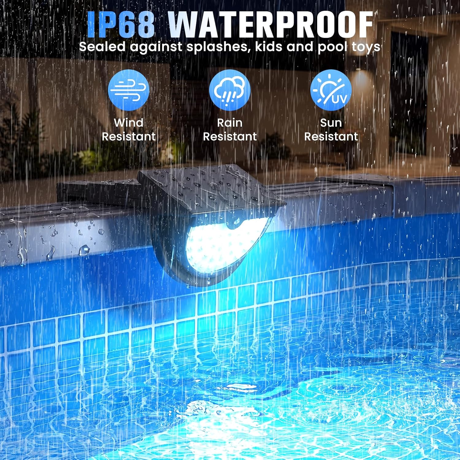 Solar Pool Lights All Season M - Pool Light Solar Rechargeable 评论和价格