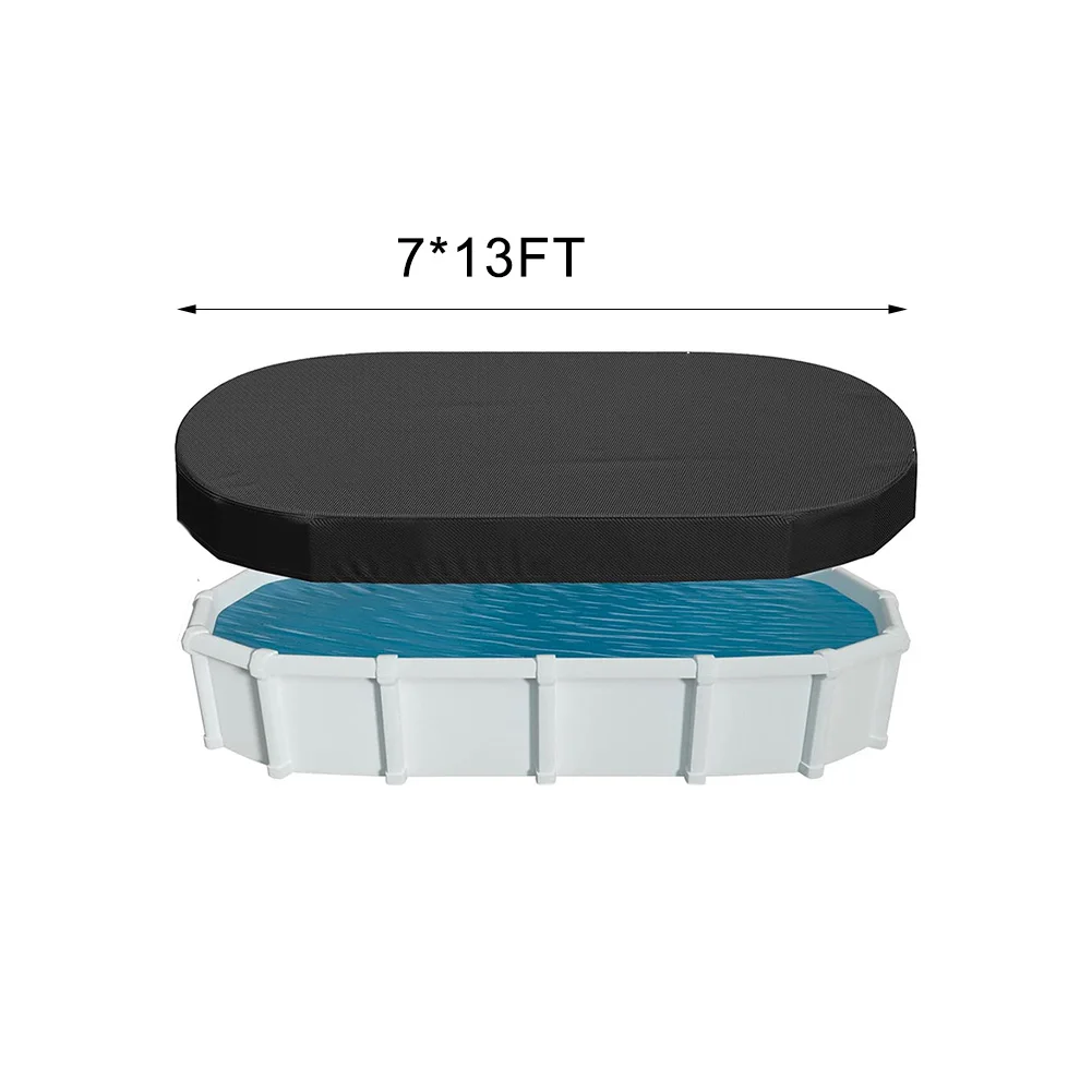 Solar Oval Pool Cover Rectangu - Pool Cover Waterproof 评论和价格