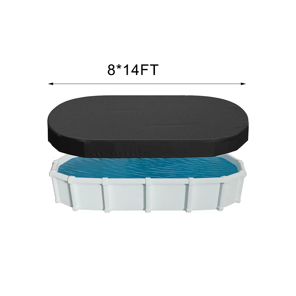 Solar Oval Pool Cover Rectangu - Pool Cover Waterproof 评论和价格
