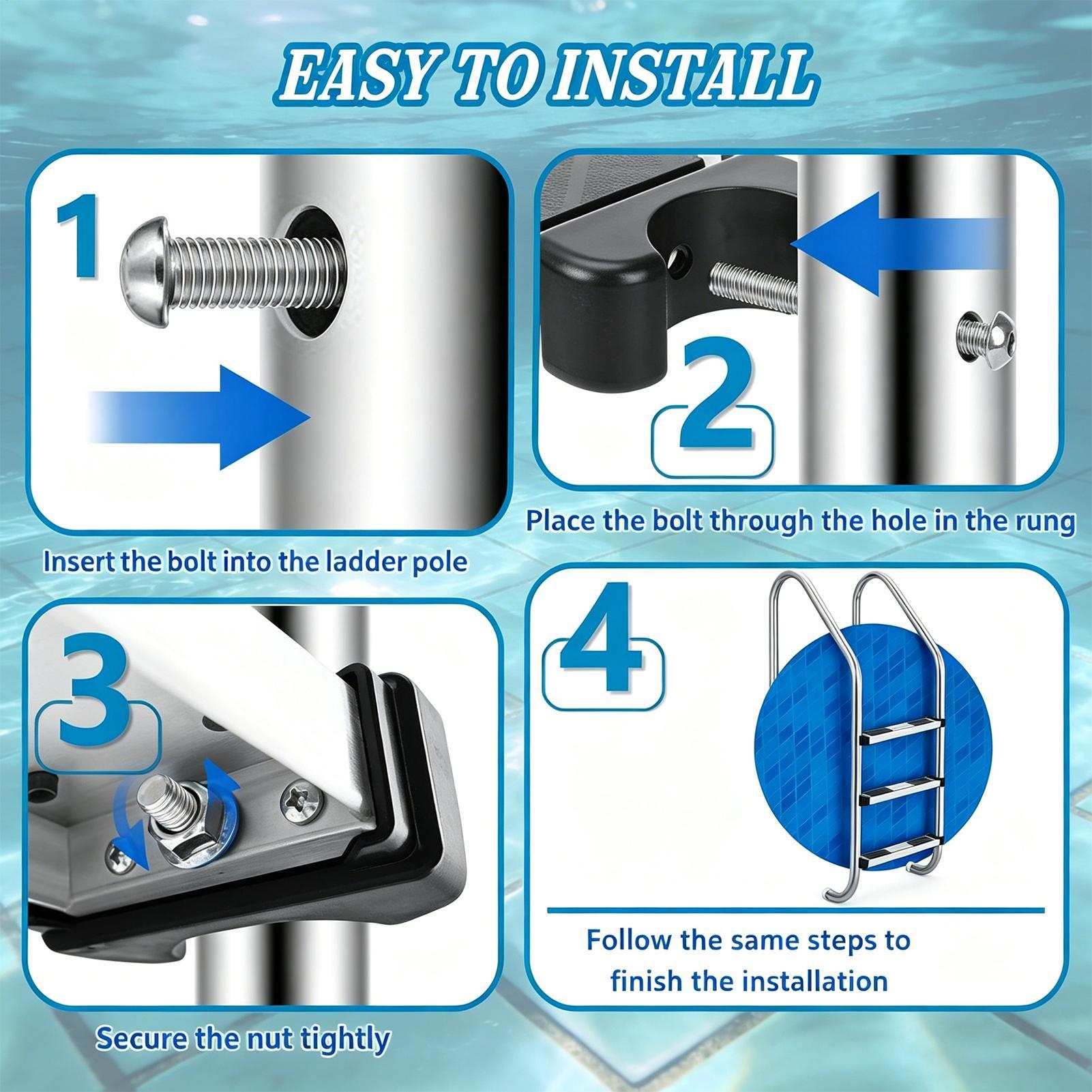 Pool Ladder Steps Replacement  - Pool Ladder Above Ground 评论和价格