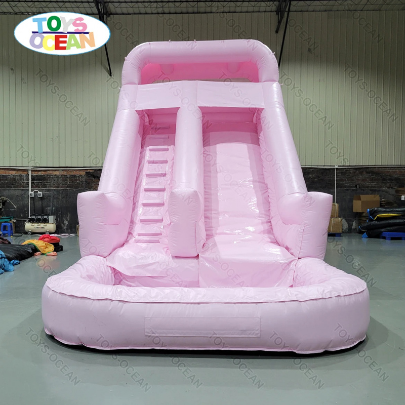 Commercial Grade Pink Double L - Water Slide Inflatable 评论和价格