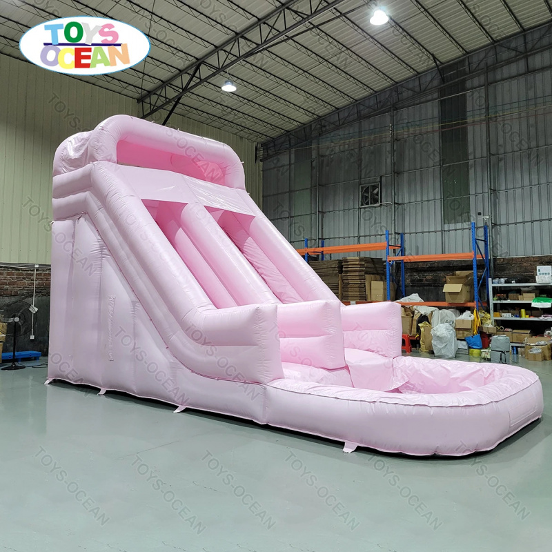 Commercial Grade Pink Double L - Water Slide Inflatable 评论和价格