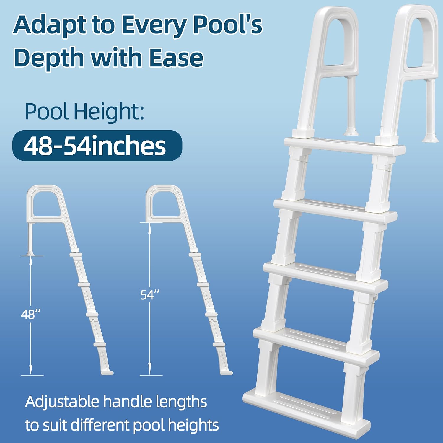 Pool Ladder, 5-Step Pool Stair - Pool Ladder Above Ground 评论和价格