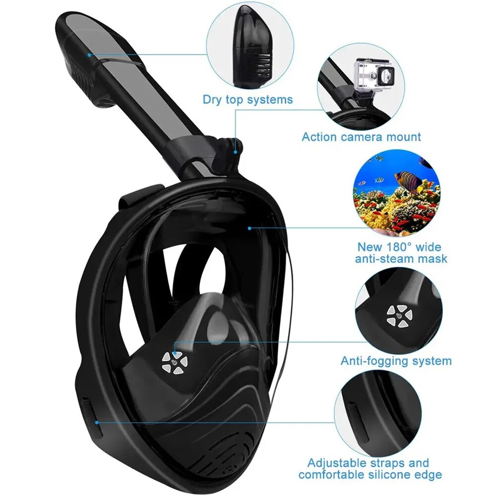 Underwater Snorkeling Full Fac - Snorkel Mask Full Face 评论和价格