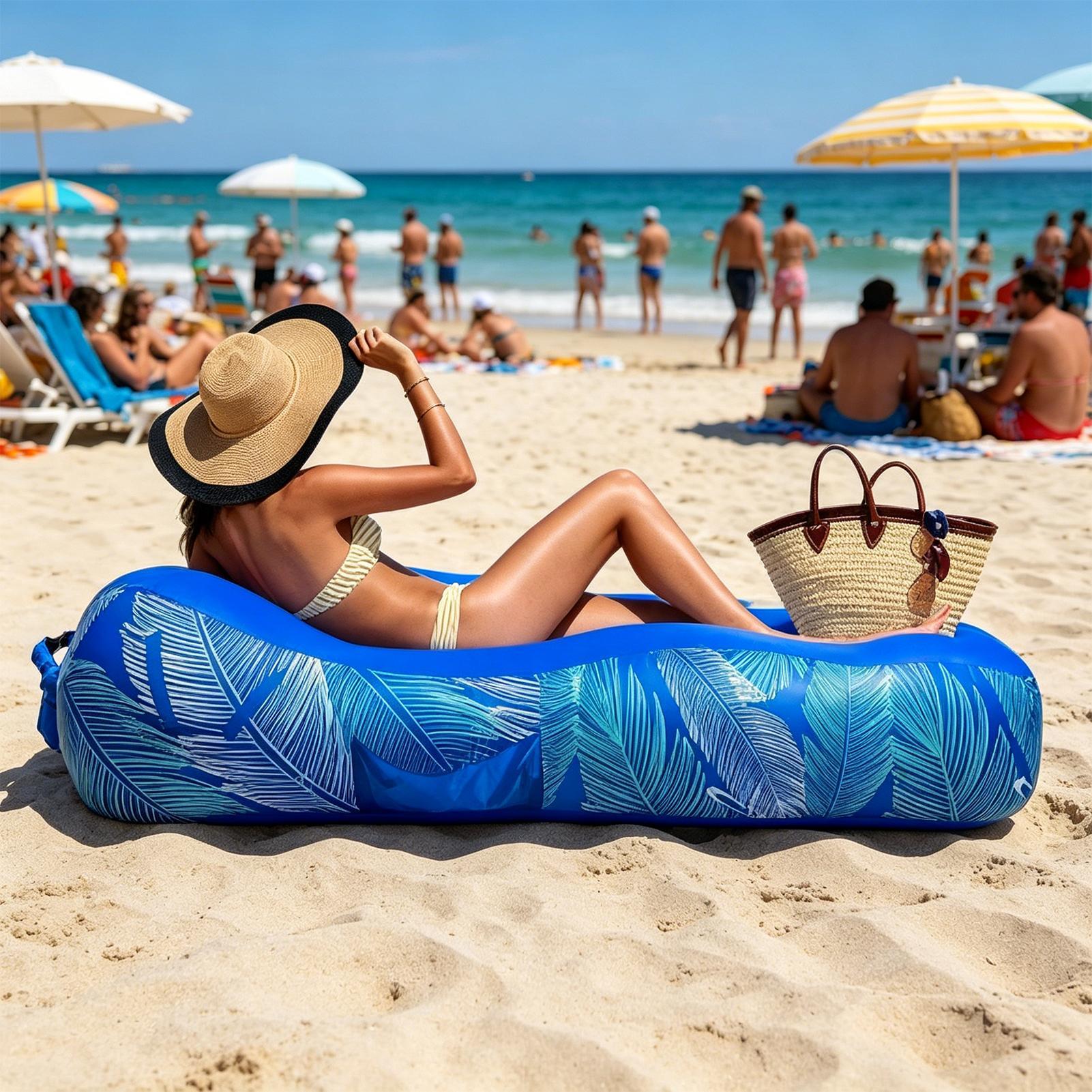 Inflatable Lounger with Sunsha - Pool Lounger Inflatable 评论和价格