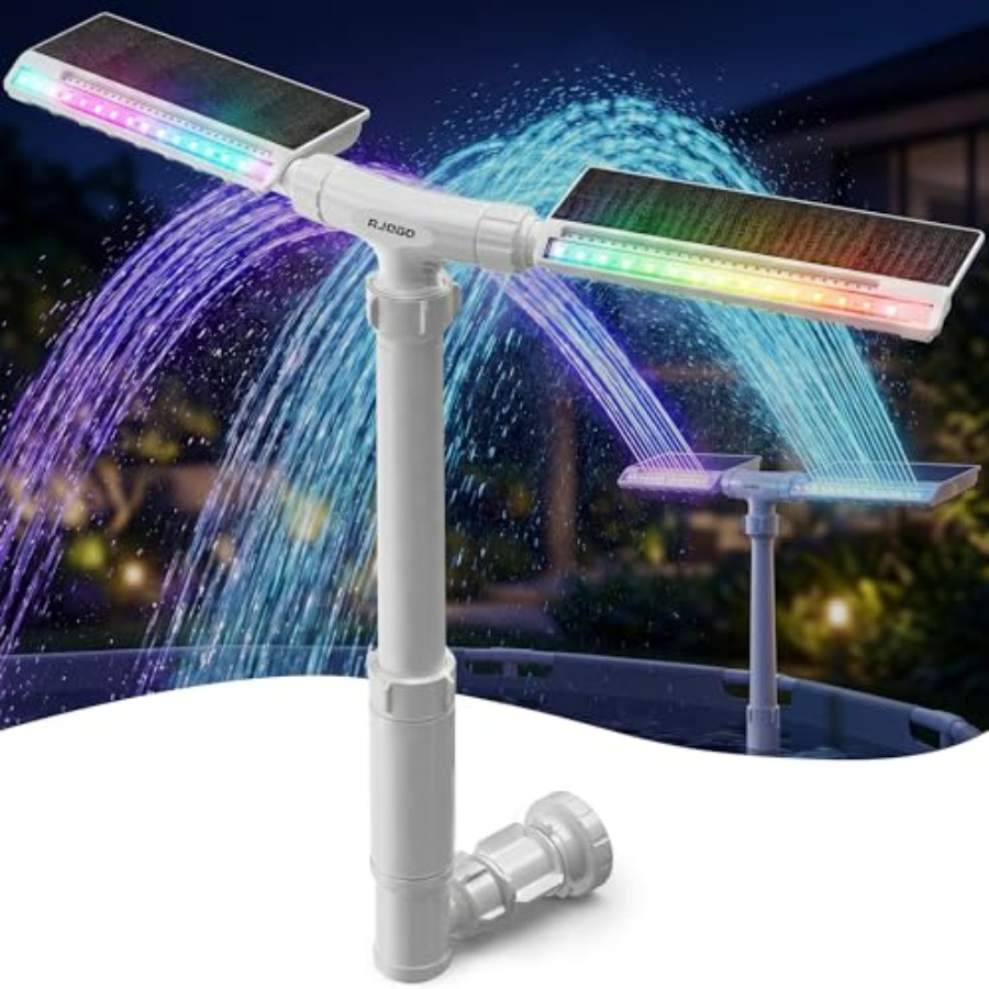 Solar pool fountain for ingrou - Pool Light Solar Rechargeable 评论和价格