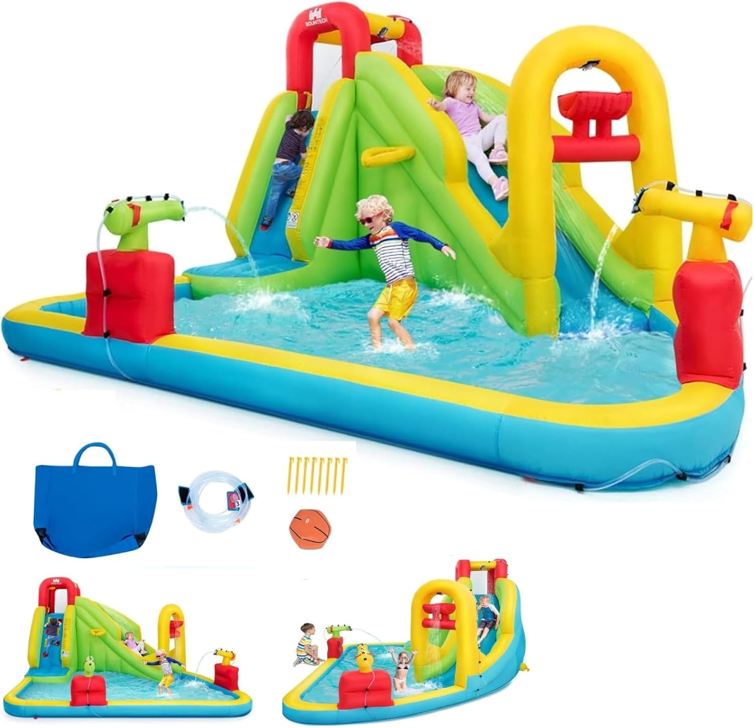 Mega Inflatable Water Park Bou - Water Slide Inflatable 评论和价格