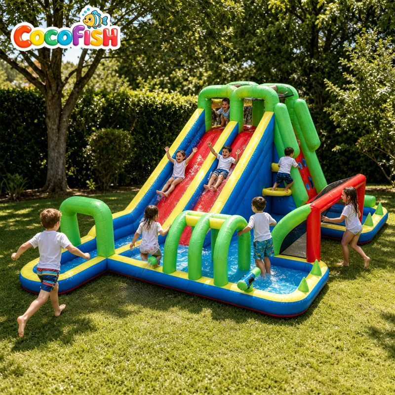 Cocofish Large Inflatable Wate - Water Slide Inflatable 评论和价格