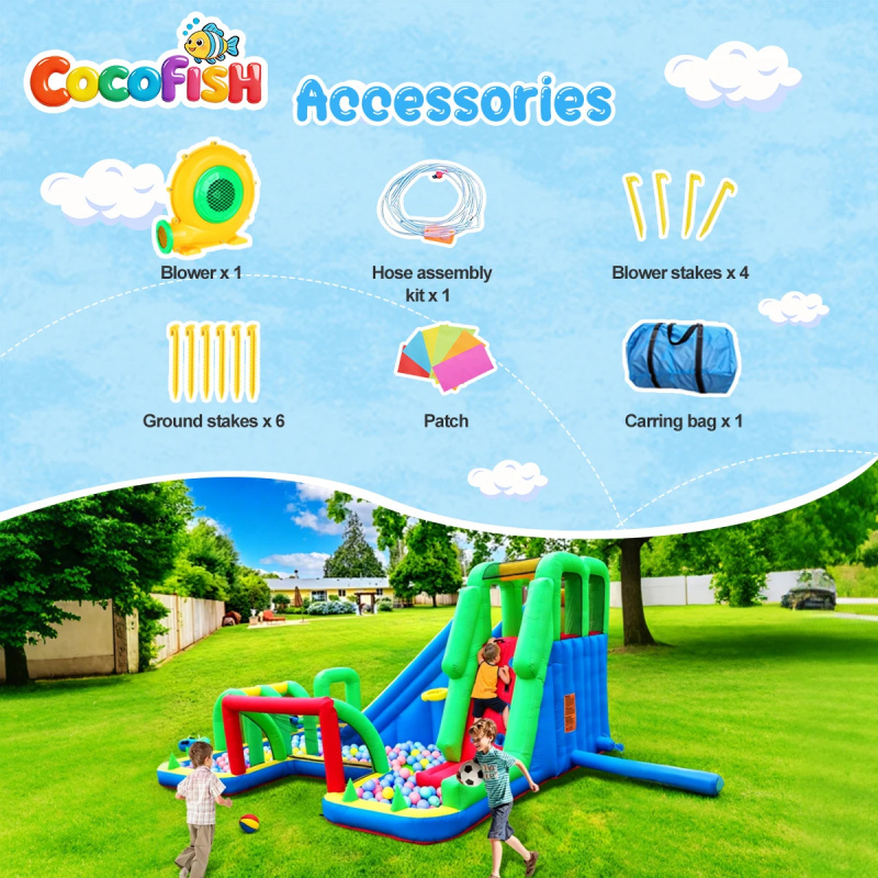 Cocofish Large Inflatable Wate - Water Slide Inflatable 评论和价格