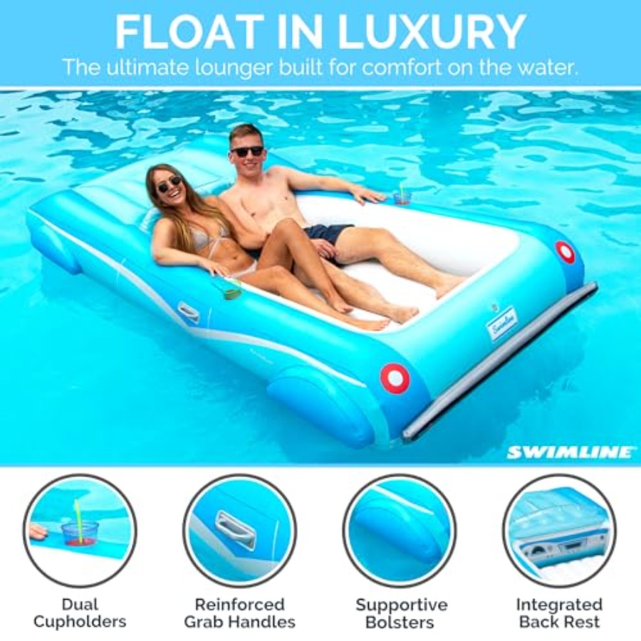 Inflatable Swimming Pool Float - Pool Lounger Inflatable 评论和价格