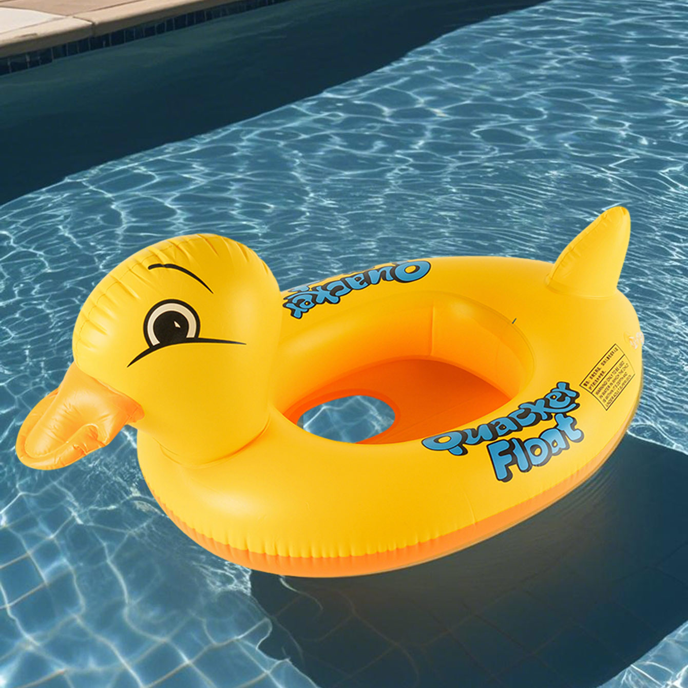 1PC Duck-shaped Thickened Infl - Pool Float Ring Inflatable 评论和价格