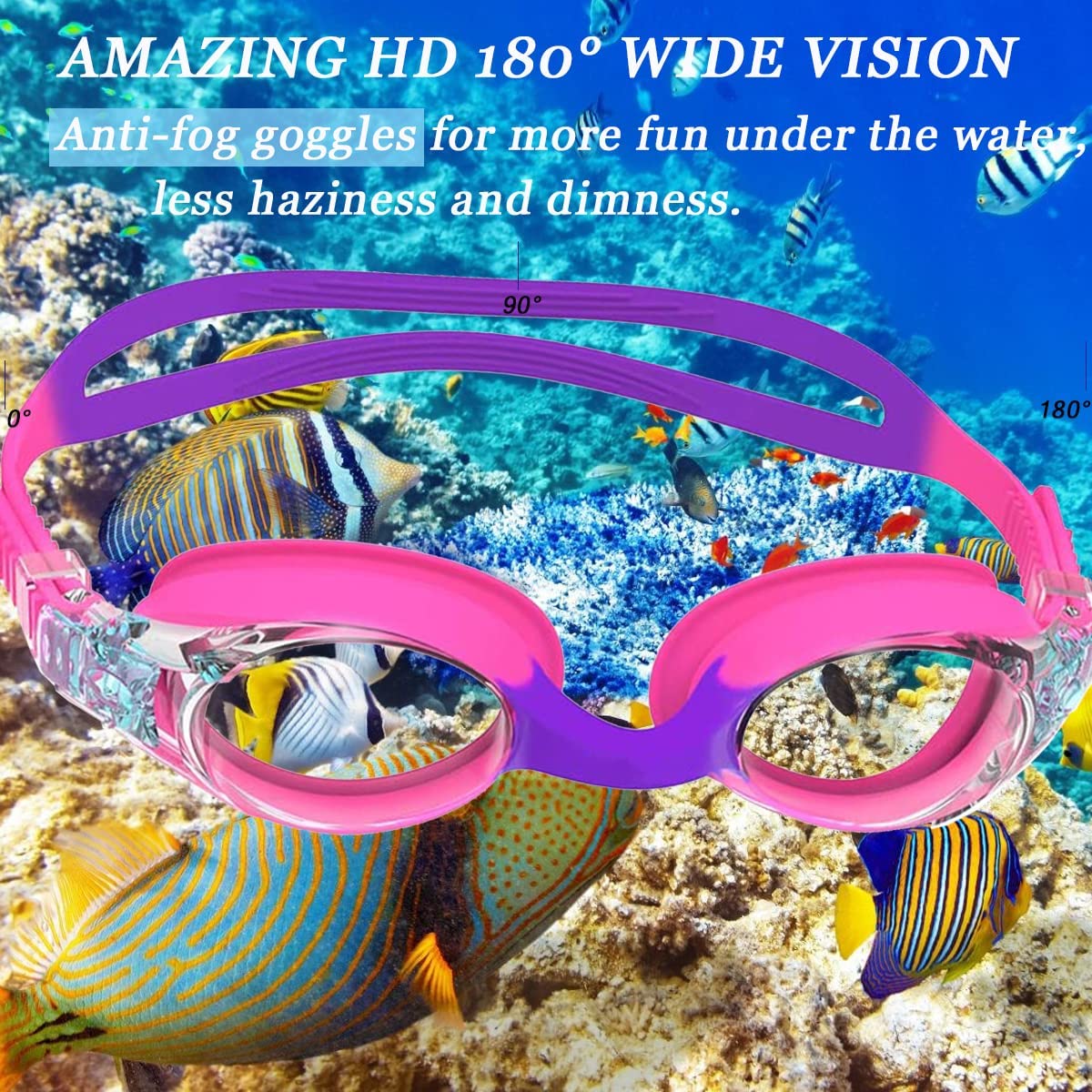 Swimming Goggles For Kids Yout - Swim Goggles Anti Fog Uv 评论和价格