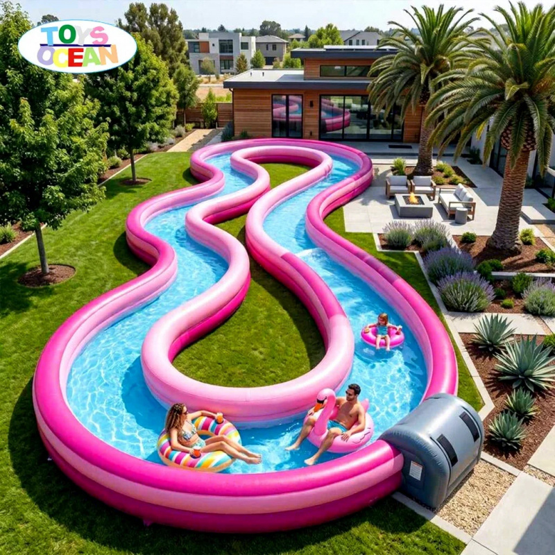 Commercial Inflatable Lazy Riv - Water Slide Inflatable 评论和价格