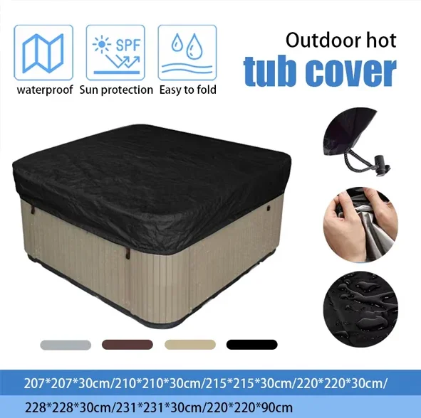 Spa Hot Tub Dust Cover Bathtub - Pool Cover Waterproof 评论和价格