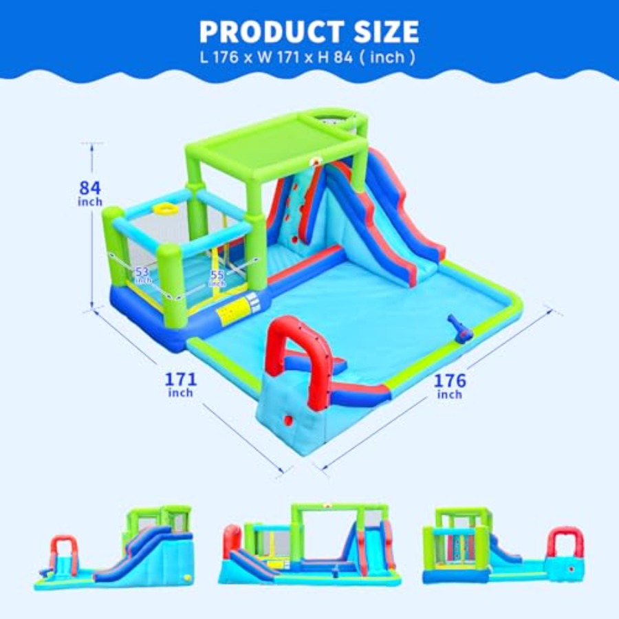 Inflatable Water Slide Water P - Water Slide Inflatable 评论和价格