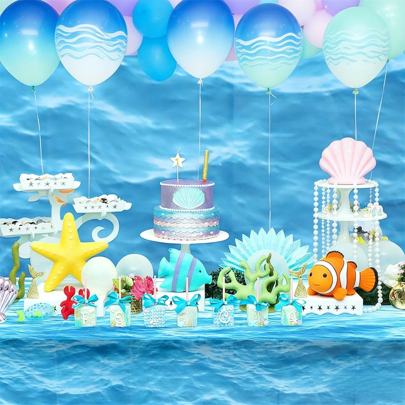 Blue Ocean Wave Pattern Dispos - Pool Cover Waterproof 评论和价格