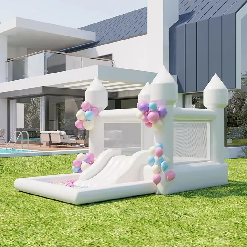 20264m White Grade Inflatable  - Water Slide Inflatable 评论和价格