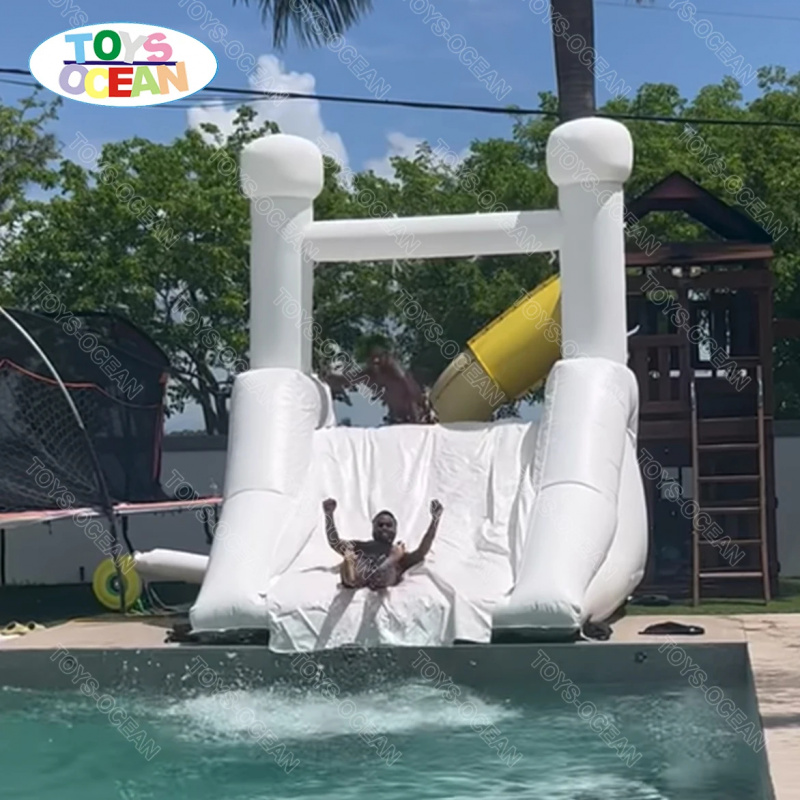 Custom Backyard White Water Sl - Water Slide Inflatable 评论和价格